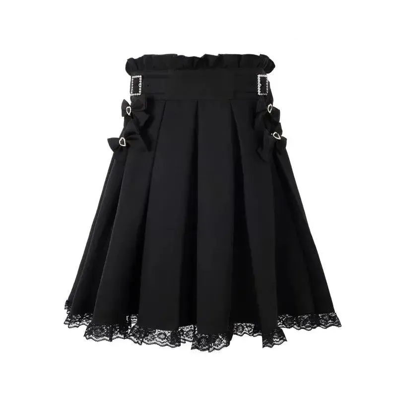 NONSAR Fashion Work Clothes Short Women's Skirts Autumn New Style High Waist Slim A-line Anti Slip Hip Wrap Skirt Y2K Punk Skirt