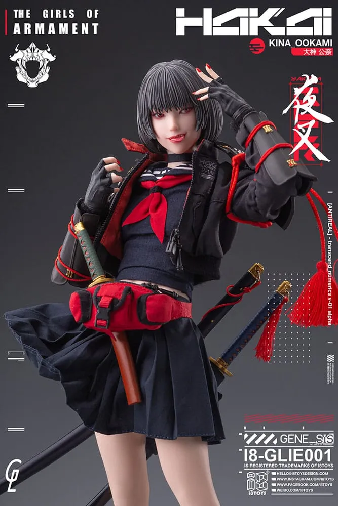 Original Character I8toys X Gharliera Action Figure 1/6 The Girls Of Armament Kina Ookami 28 Cm