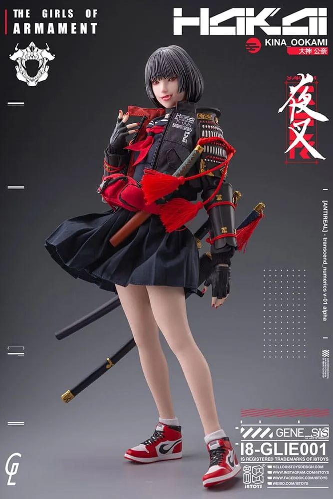 Original Character I8toys X Gharliera Action Figure 1/6 The Girls Of Armament Kina Ookami 28 Cm