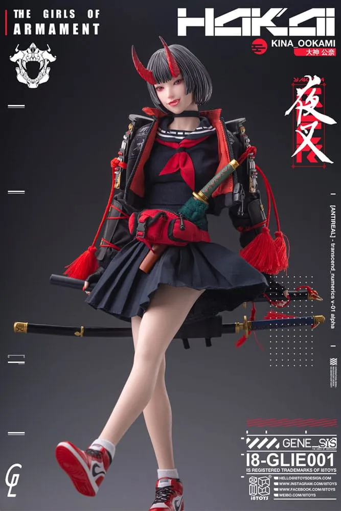 Original Character I8toys X Gharliera Action Figure 1/6 The Girls Of Armament Kina Ookami 28 Cm