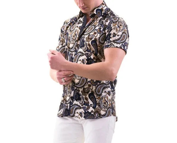 PAISLEY SHORT SLEEVE SHIRT