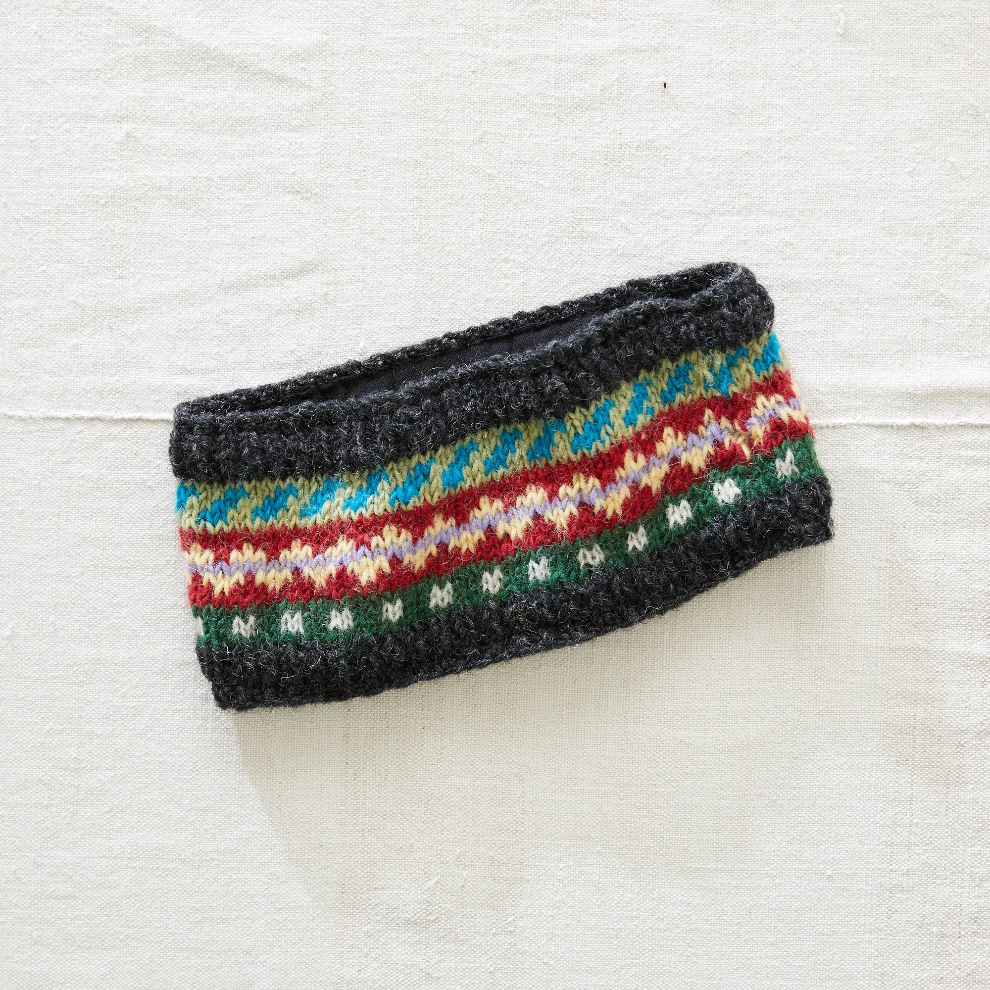 PALLAVI Fair Isle Headband Lined Waste Wool (WS)