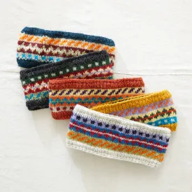 PALLAVI Fair Isle Headband Lined Waste Wool (WS)