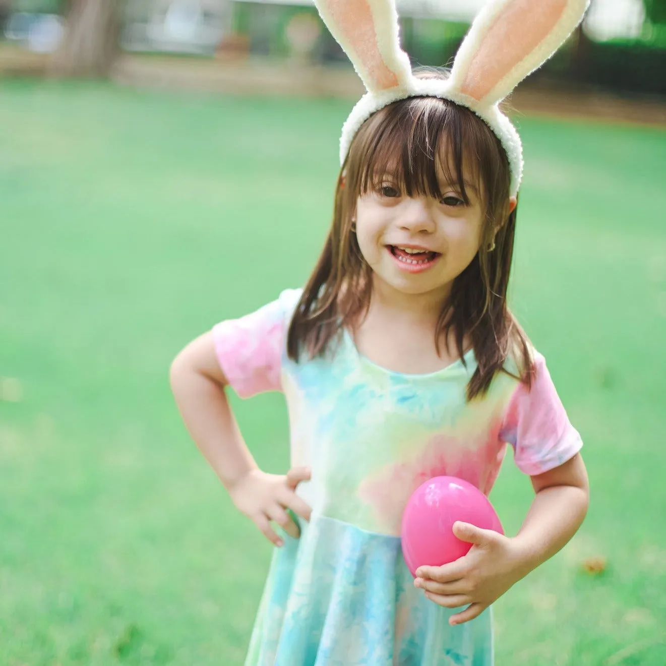 Pastel Tie-Dye Twirl Dress