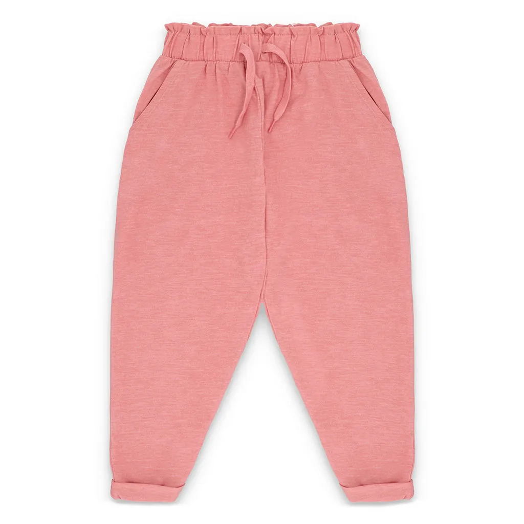 Petal Pink-UK-Girls Jersey Pants