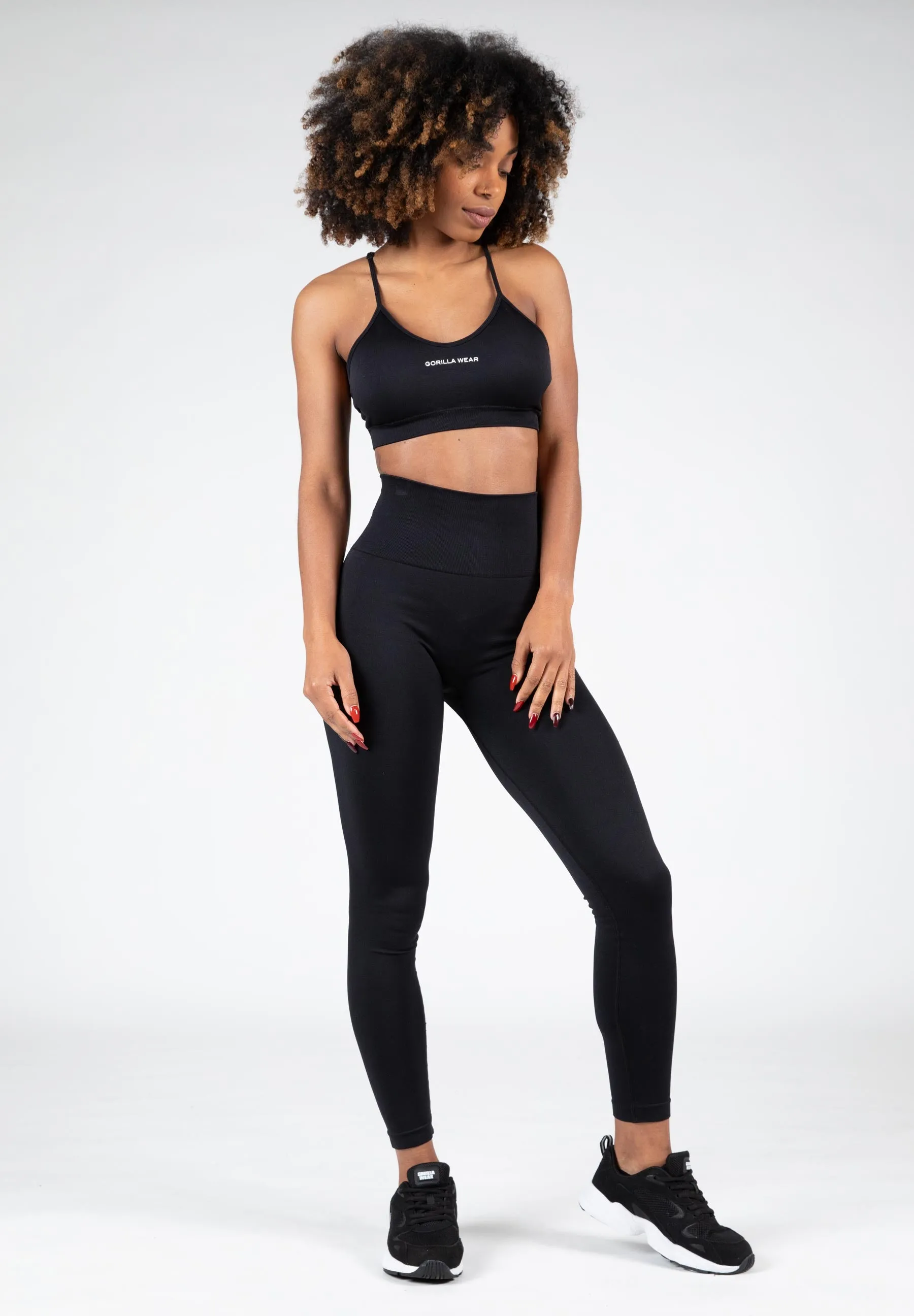 Quincy Seamless Sport Bra - Black