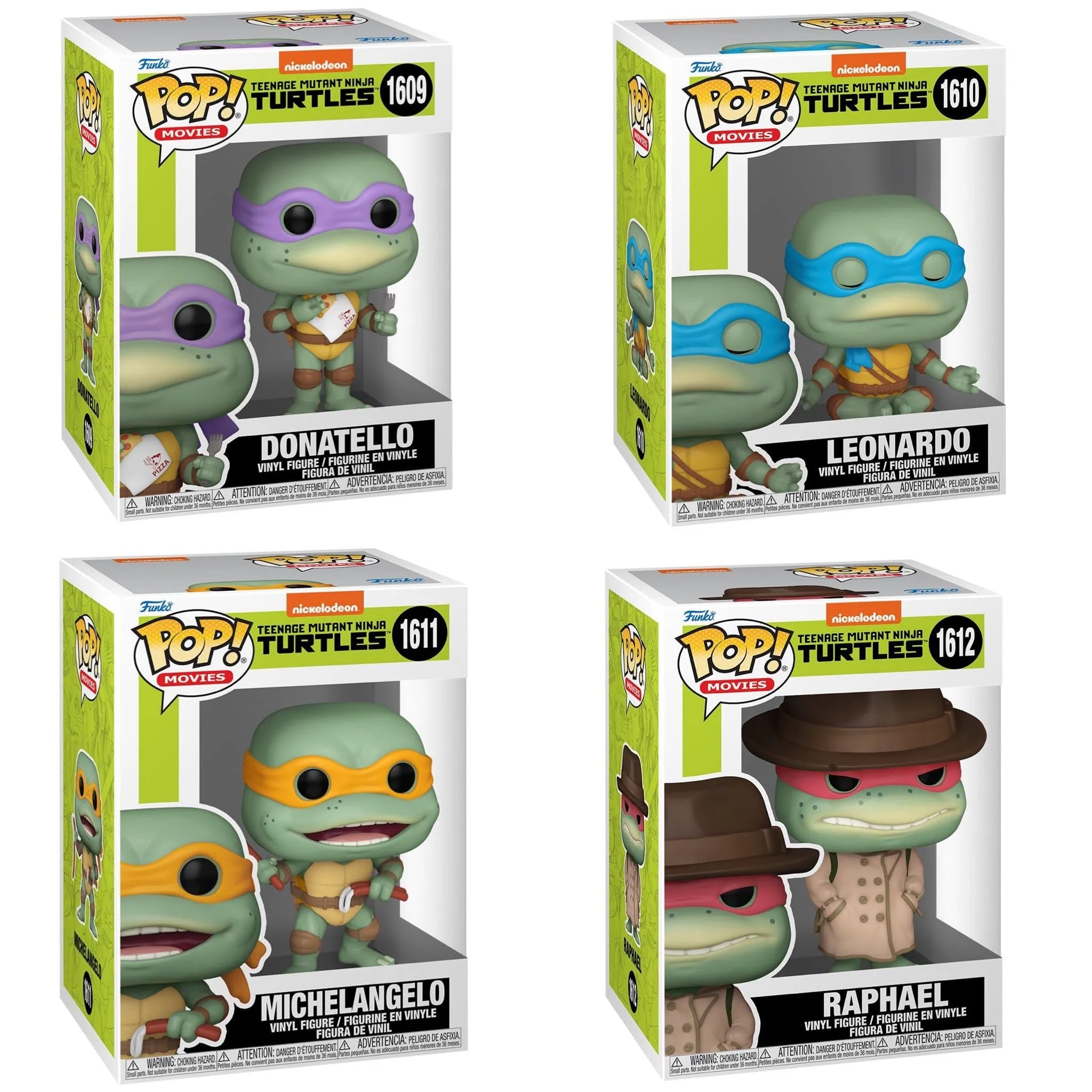 Teenage Mutant Ninja Turtles 1990 Funko Pop! Vinyl Figure Bundle