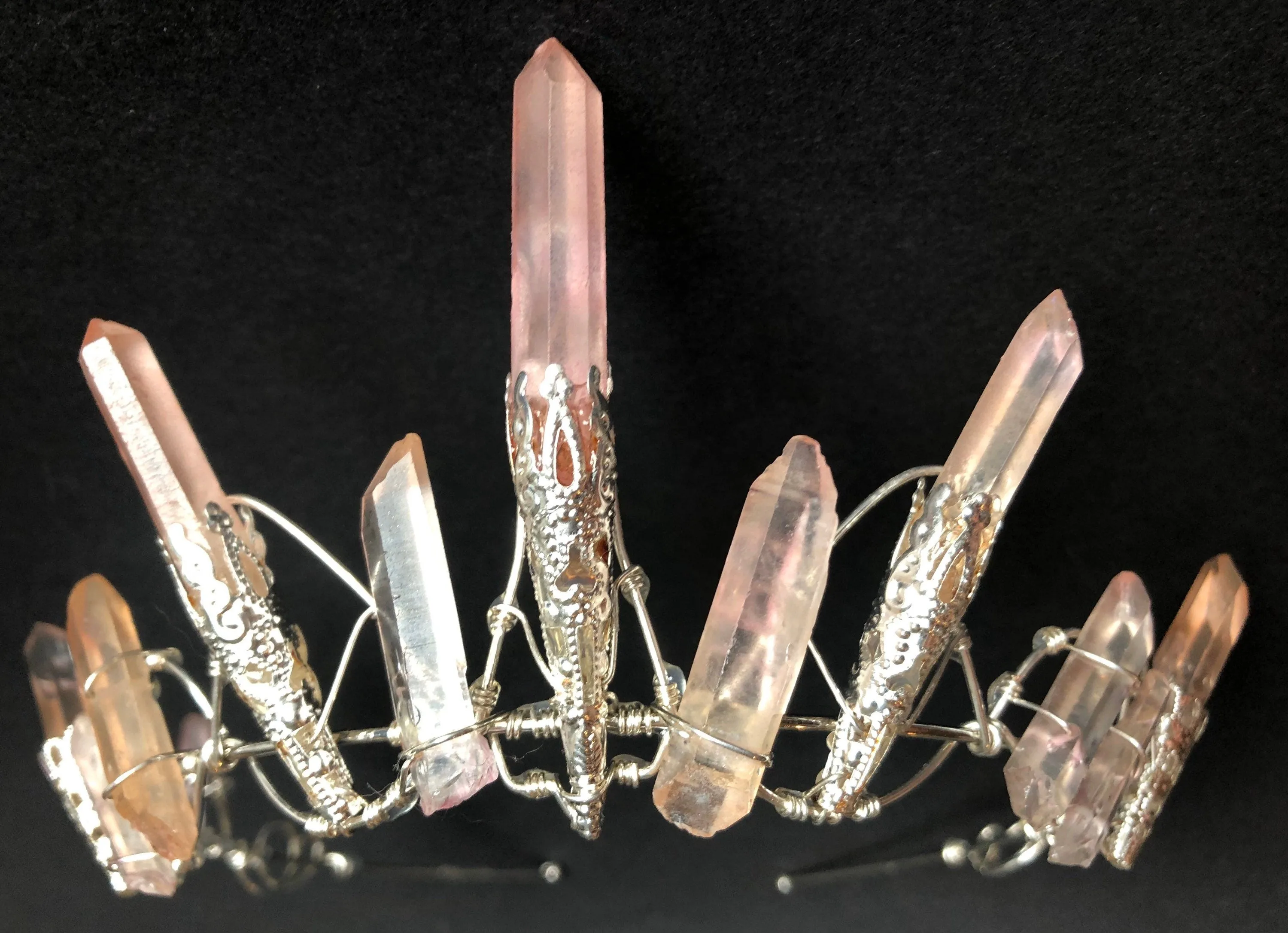 The ROSE CELESTE Pink Quartz Crown