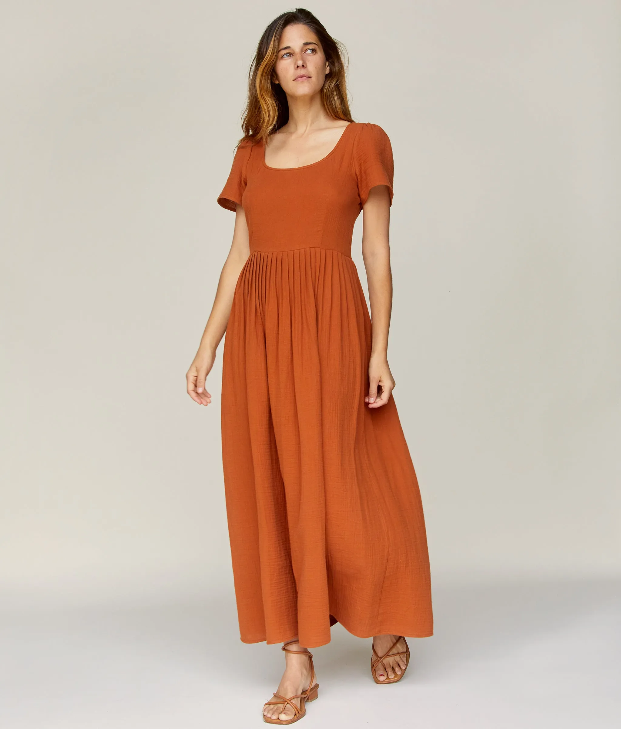 The Scarlet Dress | Rust Gauze