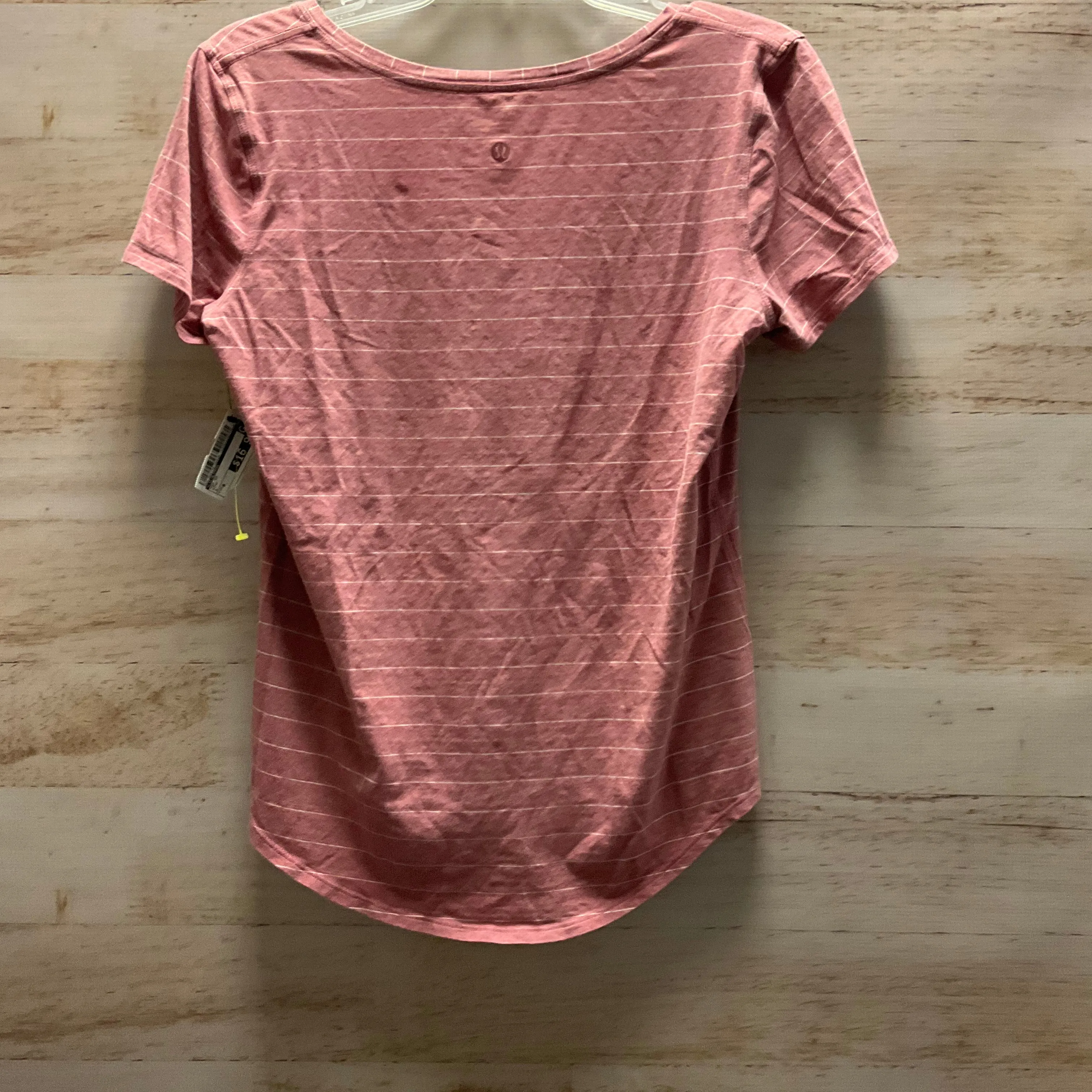 Top Short Sleeve By Lululemon In Pink, Size: 6